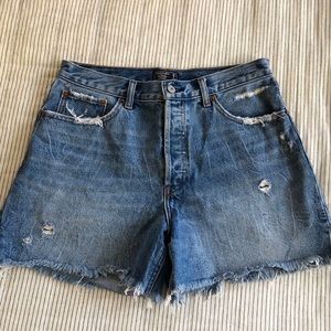 Abercrombie high waisted mom shorts